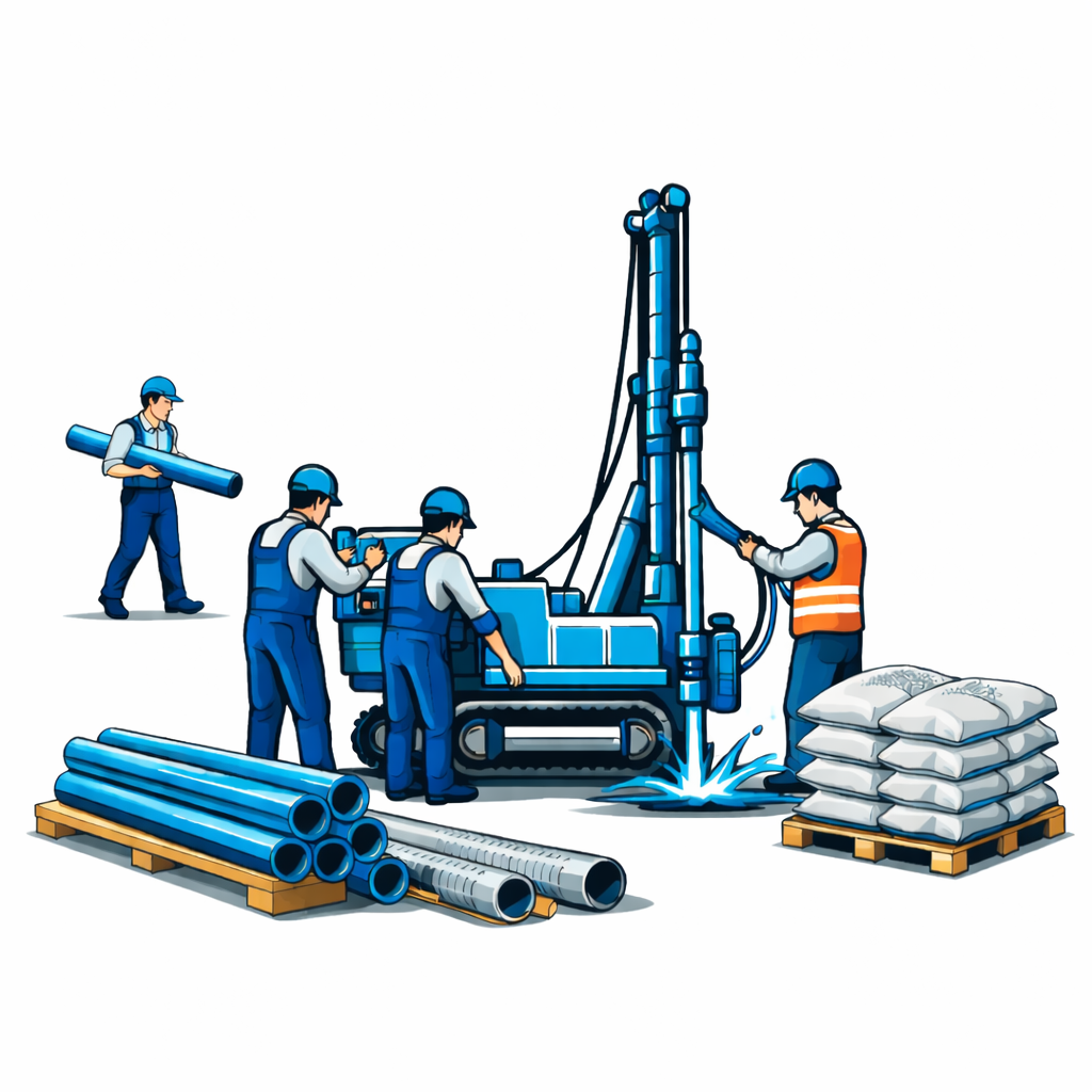 Ambergauer Brunnenbau Bereiche